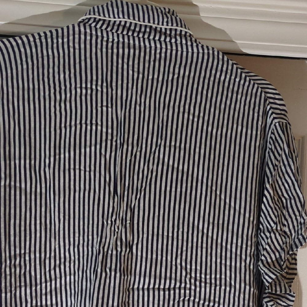Splendid Navy and White Striped Lounge Shorts - Picture 5 of 8